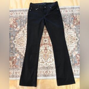 Lucky Brand Lolita Y2K Low Rise Bootcut Jeans Black Stretch Size 26